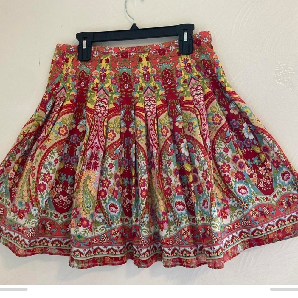 Pre-owned Jones Wear Multicolor Floral Skater Skirt - Picture 5 of 5